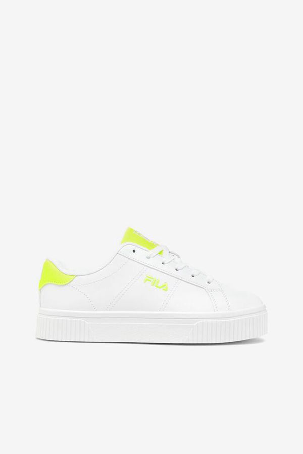 Tênis Fila Mulher Branco/Branco/Amarelas - Fila Panache Creeper Portugal Lisboa,MUGO-10637